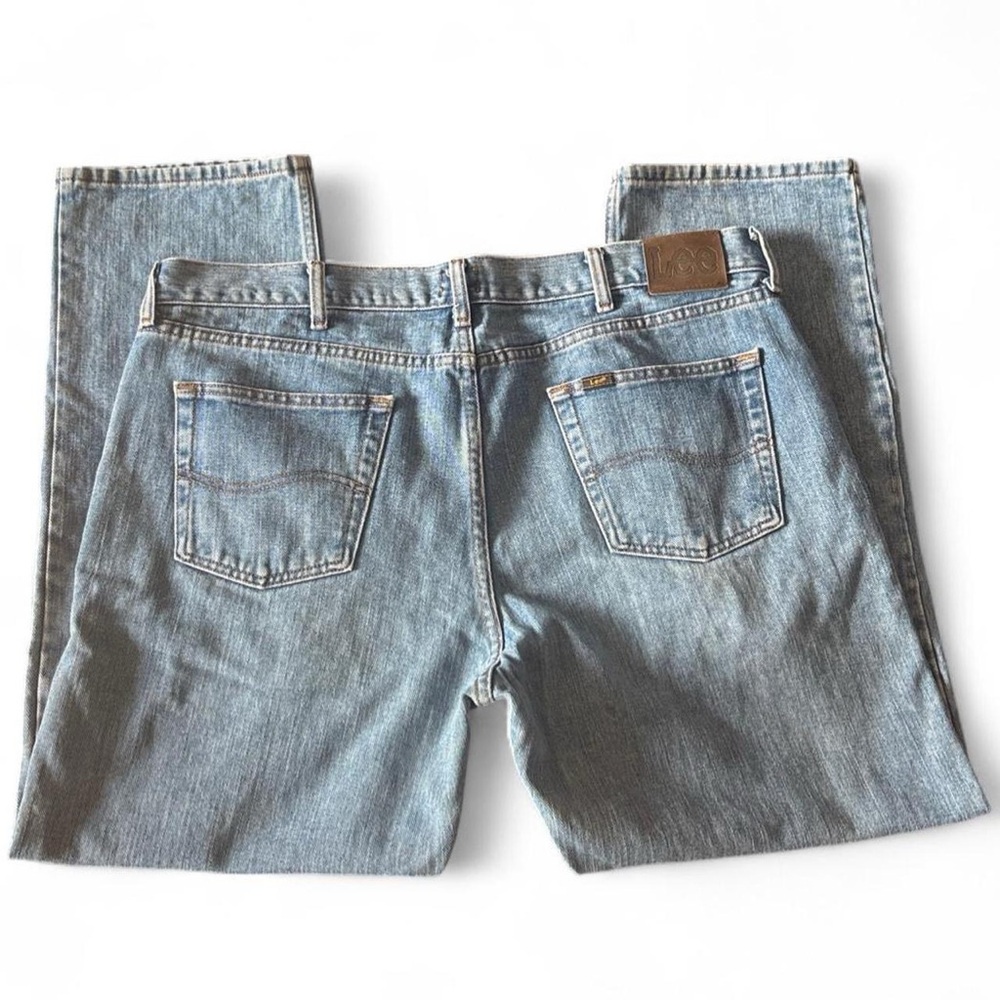 Lee regular fit men’s denim straight leg boot cut jeans